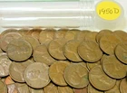 1950 D Denver Lincoln Wheat Cent Roll - 50 Coins - Circulated G-XF