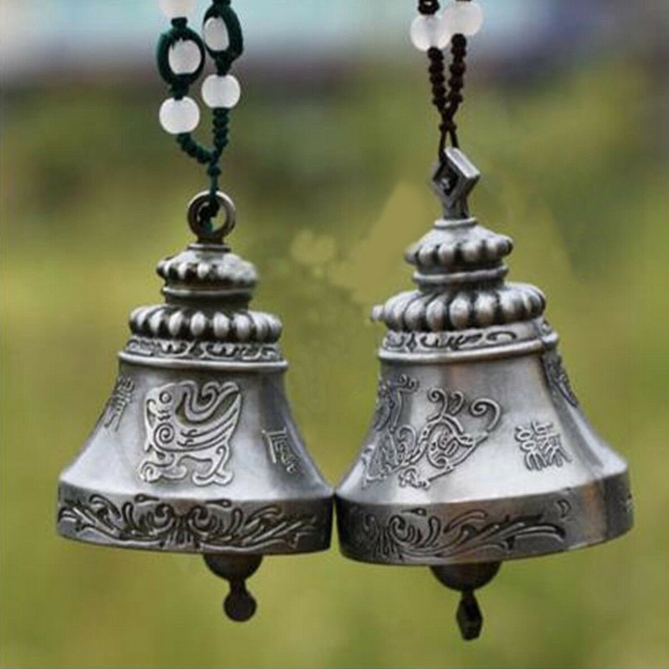 2X Traditional Chinese Vintage Classic Dragon Phoenix Wind Chime