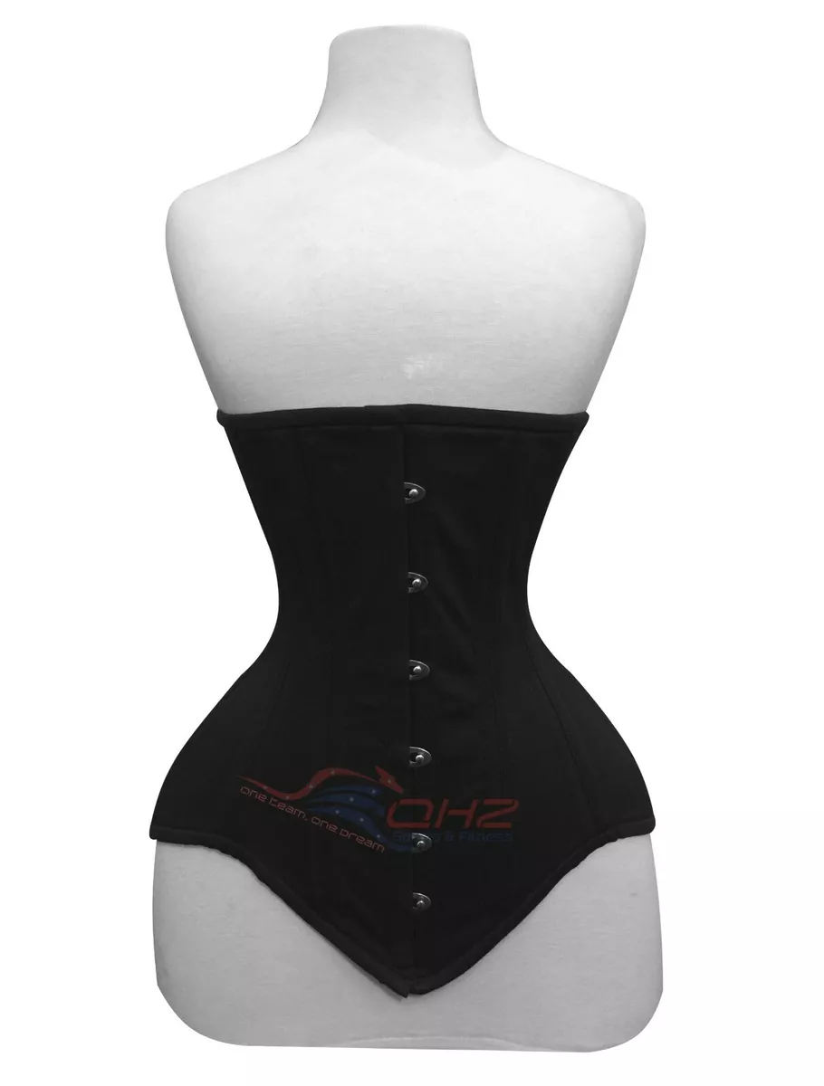 Heavy Duty Double Steel Boned Waist Training Cotton Underbust Shaper Corset  C52C