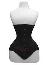 Heavy Duty Double Steel Boned Waist Training Cotton Underbust Shaper Corset C52C