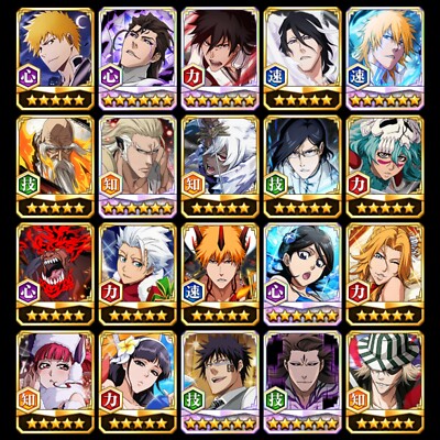 Bleach Brave Souls *100% FRESH* TYBW Anime Ichigo Yamamoto Anni Aizen 40+ 5  6 
