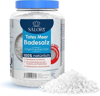 Salora   Original Totes Meer Badesalz [Frei von Zusatzstoffen] - Premium Meersal