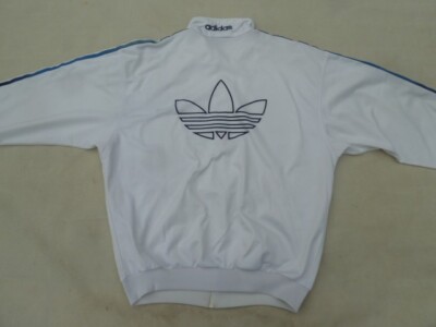 adidas 90s D6 F180 Track Jacket Men's Medium White Oversized adidas 90s D6 F180 Track Jacket Men's Medium White Oversized