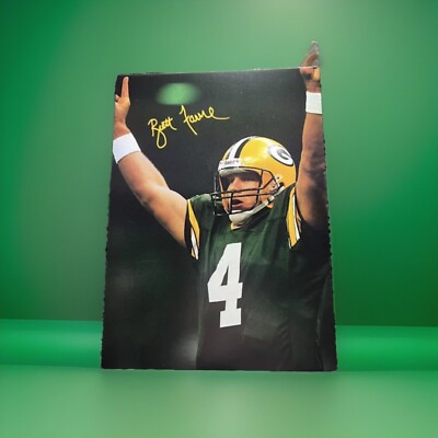 1 PACK Of 12 V. RARE BRETT FAVRE GB PACKERS 7X5.5 BERNIE KOSAR GREETING  CARD Co