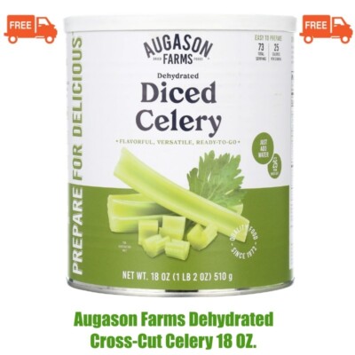 Augason Farms Dehydrated Cross-Cut Celery 18 OZ.