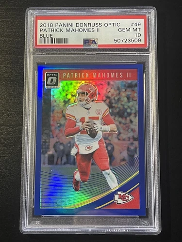 2018 Panini Donruss Optic #49 Blue /149 Patrick Mahomes II PSA 10 Gem Mint