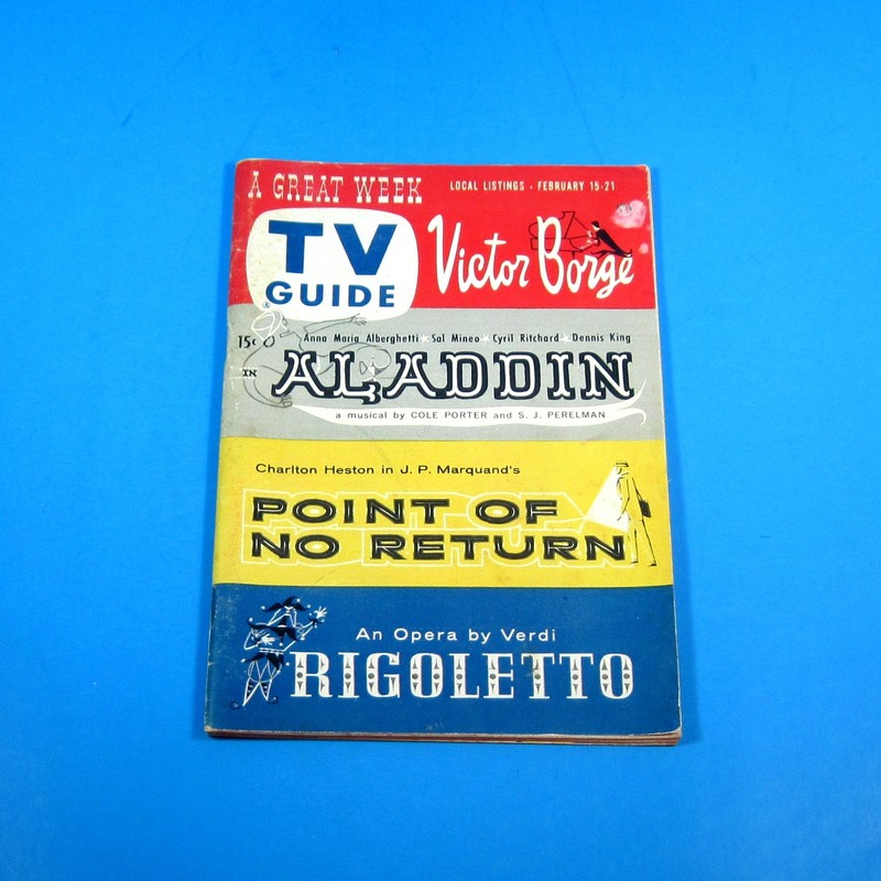 TV Guide #255, Feb 15-21, 1958. Titles cover. Oregon ed.