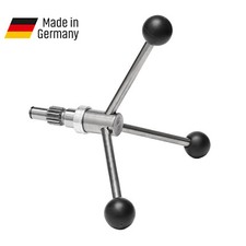 WABECO 3-Speichen Drehkreuz Z-Achse zu allen WABECO Bohrständer Fräsständern