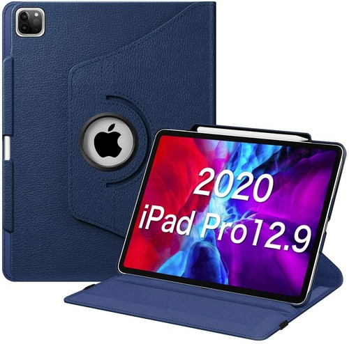 For iPad Pro 12.9 4th Gen 2020/3rd Gen 2018 Rotating Case Smart Stand Cover - Picture 11 of 24