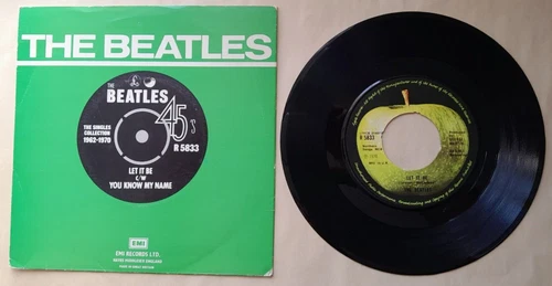 The Beatles – Let It Be - 7" - P/S - 1976 RE - Lighter Label - VG+