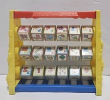 Shelcore Spin 'N Learn Blocks ABC 123 Toy 1987 Spinning Alphabet Vintage