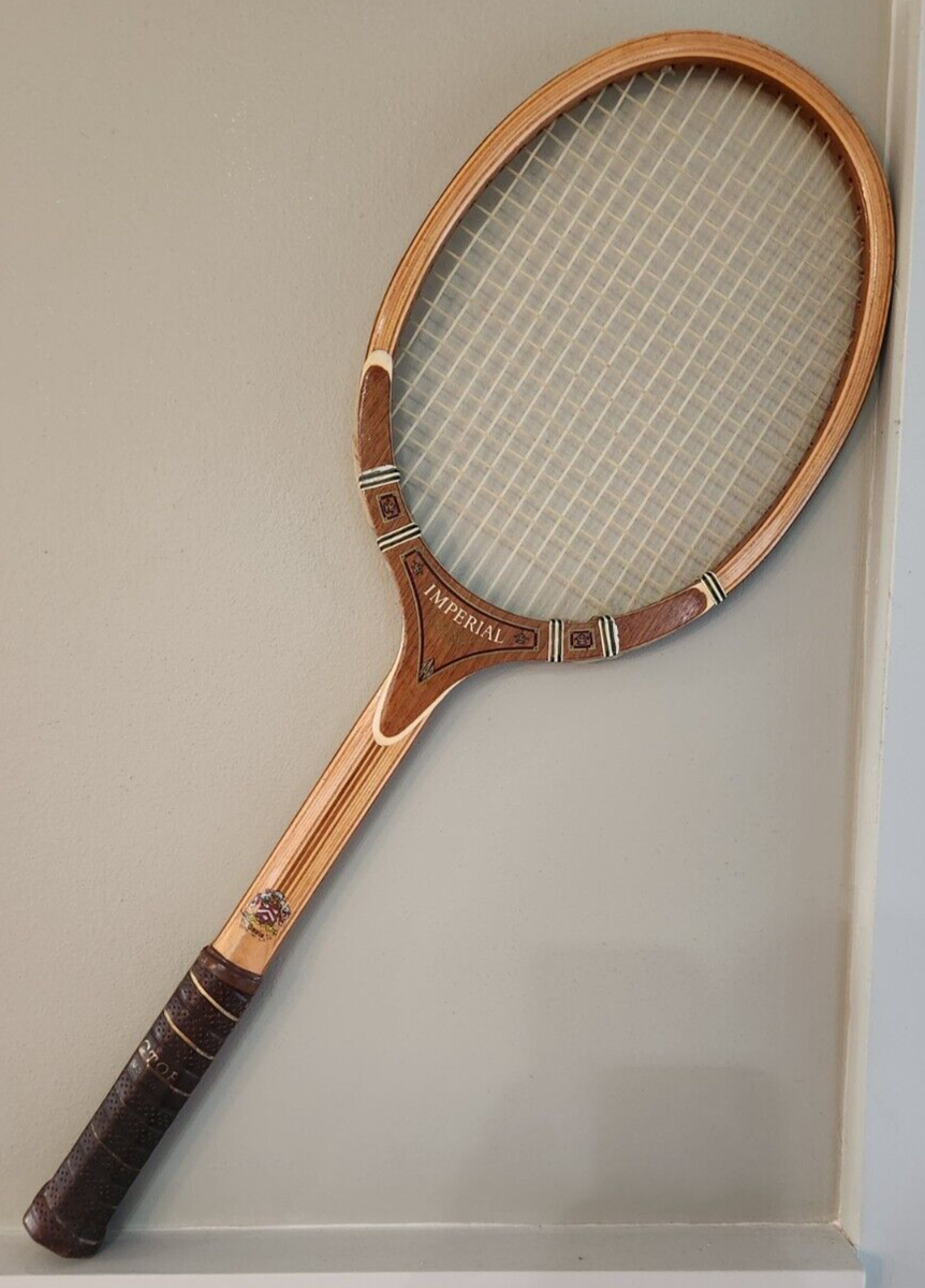 Victor Tad Davis Imperial Vintage Tennis Racquet w/ Cover & Wood