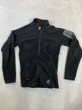 Eddie Bauer First Ascent Fleece Jacket Women's XS Black Full Zip Pockets