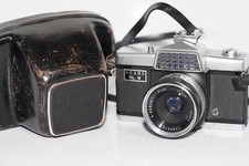 Sears SL9 35mm Leaf Shutter Film SLR Camera With Original Leather Case Untested