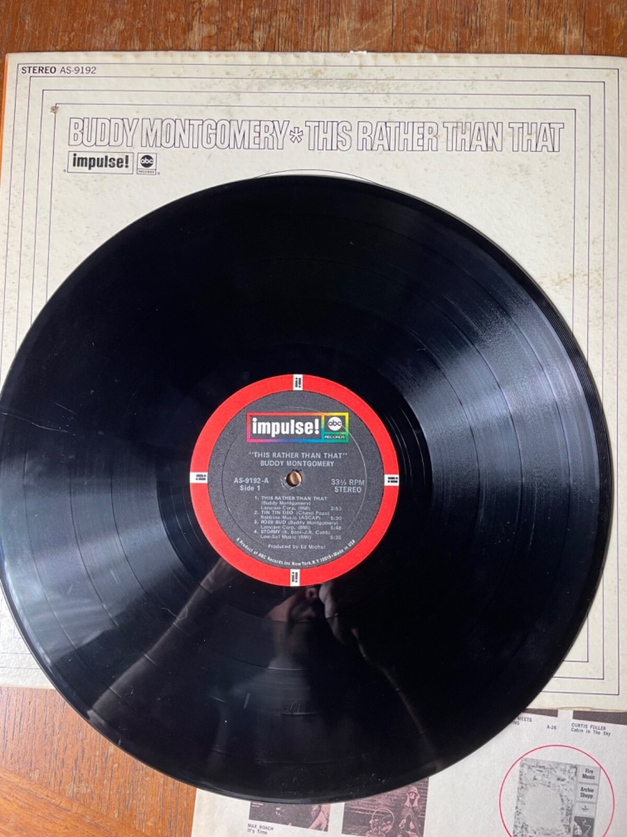 BUDDY MONTGOMERY-THIS RATHER THAN THAT-LP RECORD-IMPULSE AS-9192