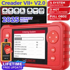 LAUNCH X431 Creader VII+ 7 Plus CRP123 Code Reader OBDII Scanner ABS SRS Engine