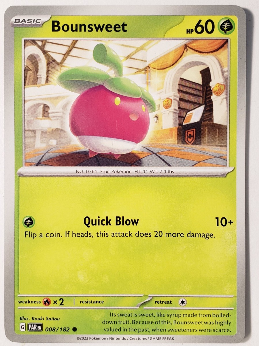 Bounsweet 008/182 - NM / M - Paradox Rift Pokemon Card $2 Combined
