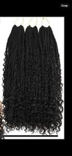 Goddess Box Braids Pre looped 20  Long 5 Packs Black