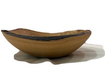 Live Edge Oval Wooden Bowl. Made in USA