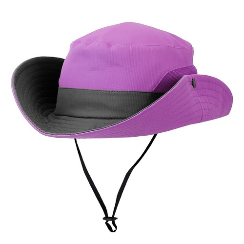 Women Summer Bucket Hat Packable Ponytail Wide Brim Sun UV Protection Travel Cap - Picture 22 of 34