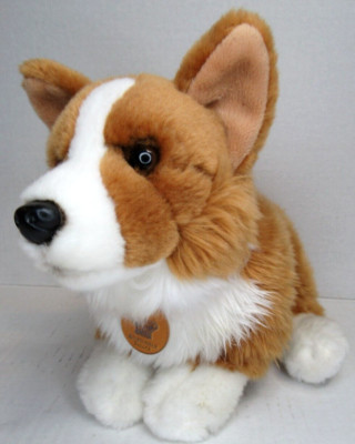 BUCKINGHAM PALACE Plush Dog CORGI Royal Faithful Friends Brown
