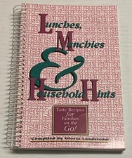 Vtg Lunches Munchies And Household Hints Cookbook South Dakota Gloria Lundstrom