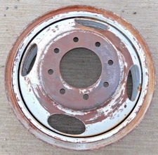 VINTAGE 16" x 5.5" FIRESTONE ACCURIDE # 27391 SPLIT RIM DUALLY WHEEL. 8 x 6.5"