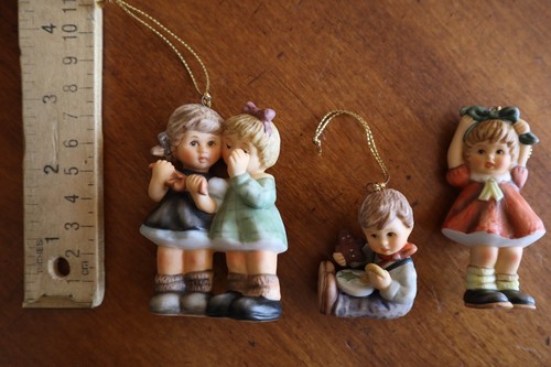 3 Goebel Studio Hummel Christmas Holiday Ornaments Set #7 Box COA 96037 - Picture 2 of 11
