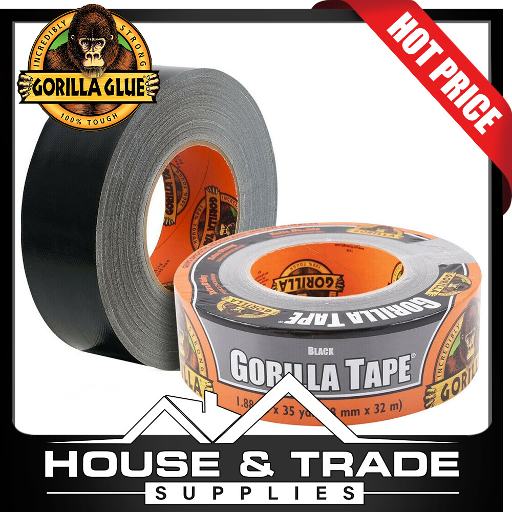 Gorilla Adhesive Tape 32m x 48mm BLACK Gaffer Cloth Tape 52427600356 eBay