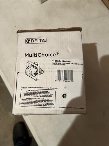 Delta R10000-UNWSHF, MultiChoice High-Flow Shower Rough-In Universal Valve Body