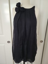 Bebe Little Black Dress Bow Size XS