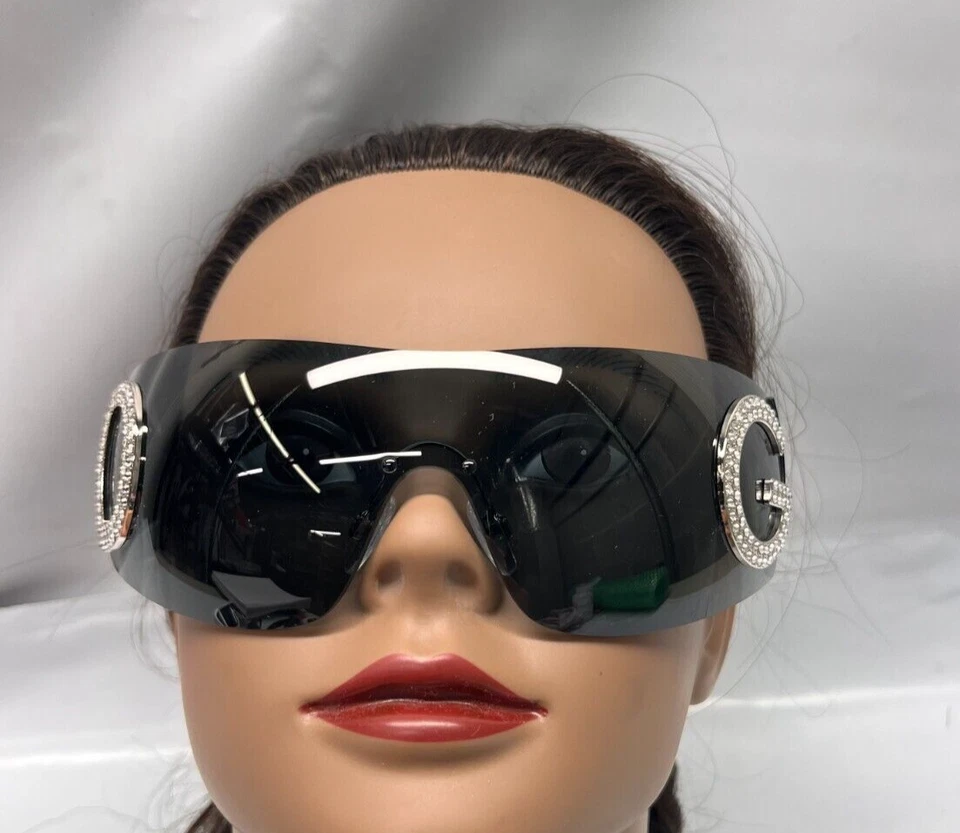 Dolce & Gabbana DG2298B-05/87-40 Logo Shield Sunglasses, Black, NO CASE