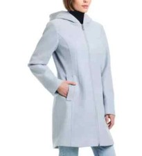 NWoT Vince Camuto Women's Full Zip Hooded City Coat Jacket Blue XL $180 FFF322