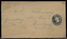 USA Heslach Germany Transatlantic Wrapper Postal Stationary Entire 87690