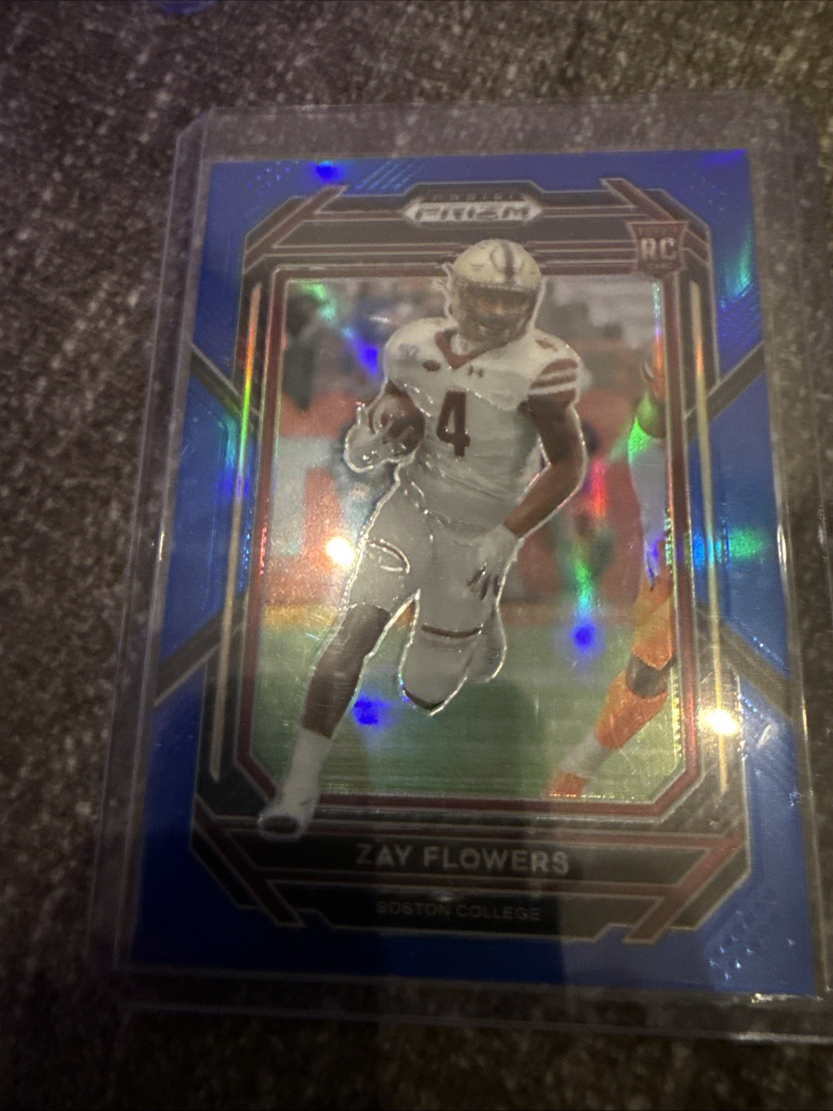 2023 Panini Prizm Draft Picks - Zay Flowers #143 Blue Prizm /199 (RC)