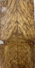 Knife Scales Golden Camphor Wood BurlBookmatch Handles 6"x3.1"x0.38"