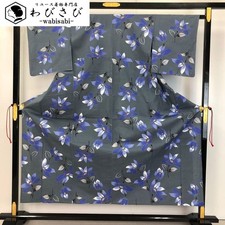 SUMMER KIMONO YUKATA Floral Pattern Japanese Kimono K-4507