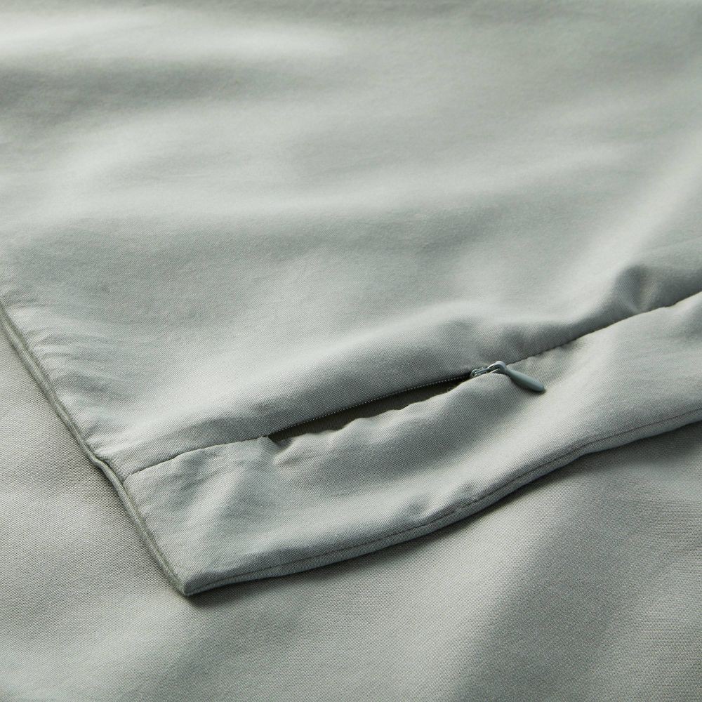 3pc Full/Queen Lyocell Cotton Blend Comforter & Sham Set Sage Green -