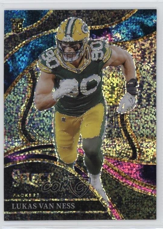 2023 Panini Select Club Level Cosmic Prizm Lukas Van Ness #239 Rookie RC