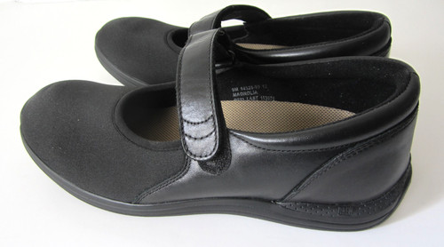 NEW Drew Magnolia Mary Jane Lycra Shoes 8M Womens Black High Arch Insoles