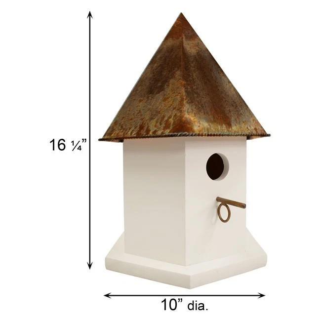 Домик для птиц Heartwood Copper Songbird Deluxe, коричневая крыша - Изображение 3 из 4