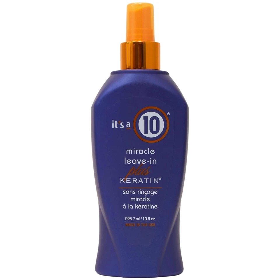 IT'S A 10 ITS A 10 MIRACLE LEAVE IN PLUS KERATIN 10 fl oz. NEW