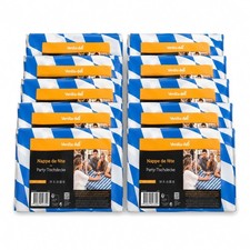 10x Oktoberfest Tischdecke Bayern Blau-Wei&szlig; 100x250 cm abwischbar Biertisch Deko
