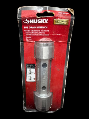 #ad Husky Tub Drain Wrench Double Sided Install Remove Tub Shower Drain Tool $12.39