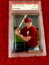 AUSTIN KEARNS 1999 TOPPS ROOKIE AUTHENTIC BASEBALL CARD PSA GRADED MINT 9. rookie card picture