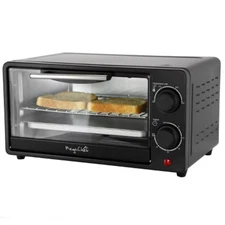 MegaChef 9L Electric Counter Top Toaster Oven in Black