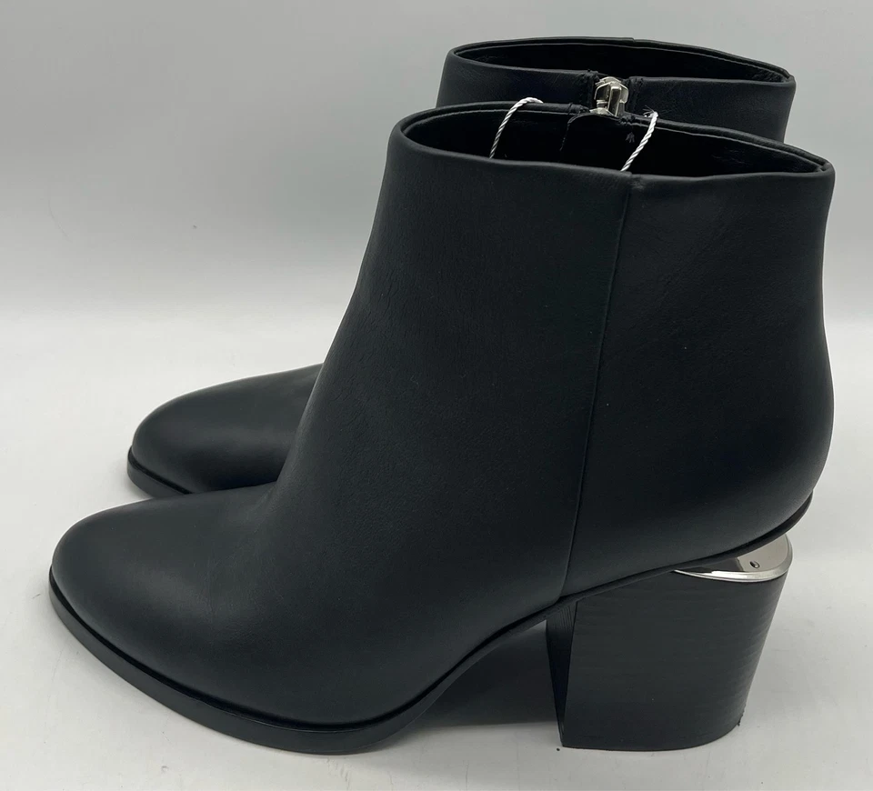 Botín Alexander Wang de cuero negro 'Gabi' tacón bloque talla 39,5 Foto 3 de 4