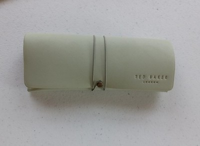 Ted Baker London Green Soft Shell Fold Over Wrap Closure Glasses Case