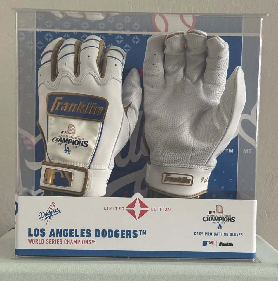 LA DODGERS WORLD SERIES CHAMPIONSHIP, Batting Gloves HOLLYWOOD HITTERS. - Image 2 of 2