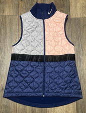 Nike AeroLayer Running Gilet Quilted Vest Womens S BV3869 Colorblock